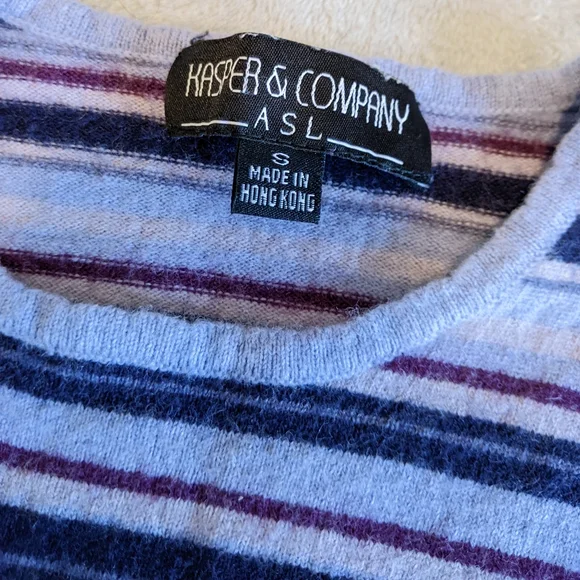 * DONATED * Vintage | 90s striped lambswool top - Picture 2 of 6